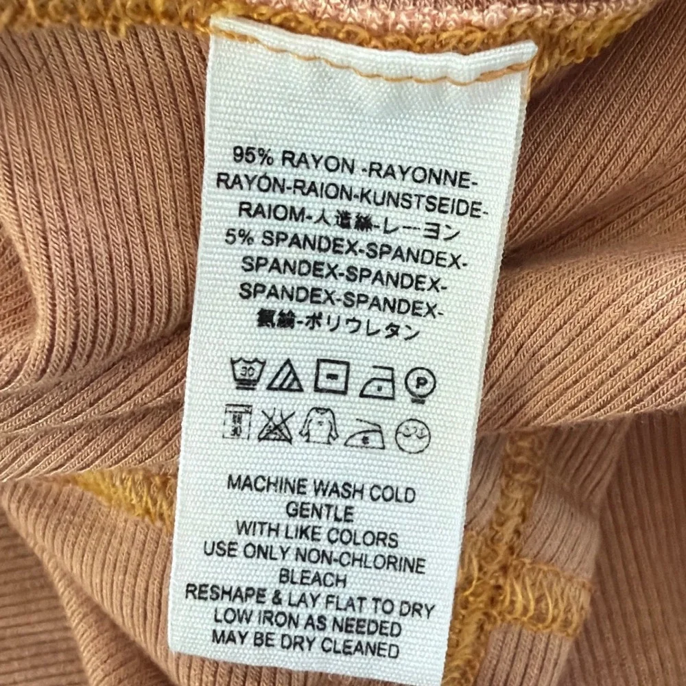 Free People We The Free Alameda Mock Neck Knit Top Carmel Sand Women S Oversized